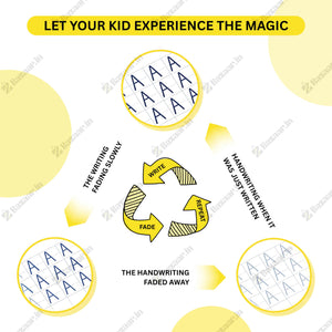 Magic Practice Book (4 BOOKS,1 PEN,1 GRIP,10 REFILL)